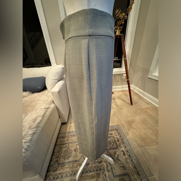 WAYF Gray Green Faux Wrap Pencil Skirt Size M - Picture 9 of 12